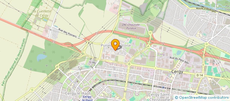 localisation de l'entreprise CLIN D OEIL PHOTOS  PUISEUX-PONTOISE