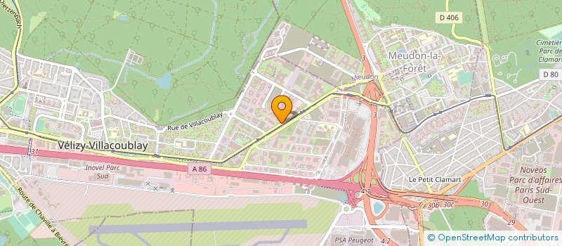 localisation de l'entreprise CLINACT à VELIZY-VILLACOUBLAY