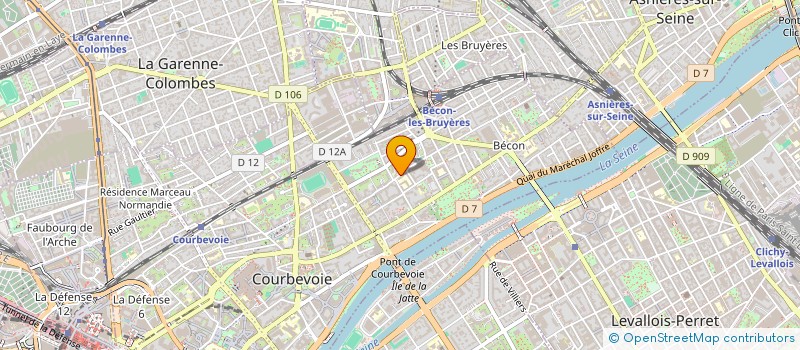 localisation de l'entreprise CLINADENT COURBEVOIE à COURBEVOIE