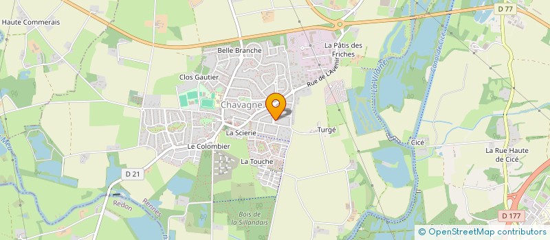 localisation de l'entreprise CLINAIS  CHAVAGNE