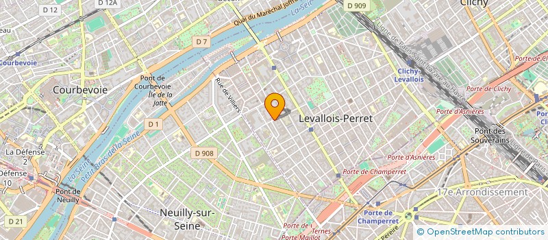 localisation de l'entreprise CLINEO SERVICES à LEVALLOIS-PERRET
