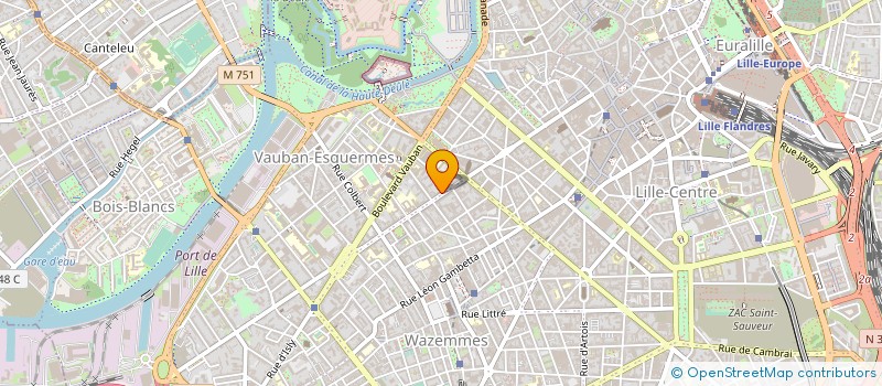 localisation de l'entreprise CLINHOSPI à LILLE