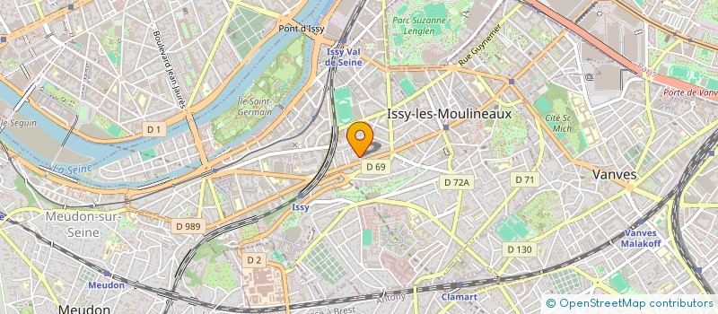 localisation de l'entreprise CLINICA & STATISCA à ISSY-LES-MOULINEAUX
