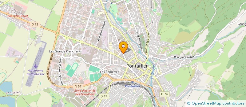 localisation de l'entreprise CLINIKS à PONTARLIER