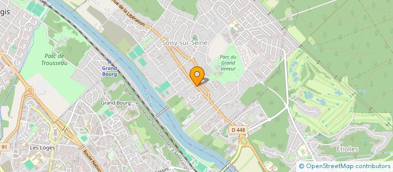 localisation de l'entreprise CLINIQUE 4 PATTES VET à SOISY-SUR-SEINE