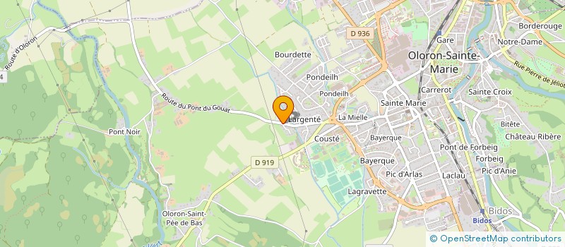 localisation de l'entreprise CLINIQUE ARC EN CIEL - OLCOMENDY à OLORON-SAINTE-MARIE