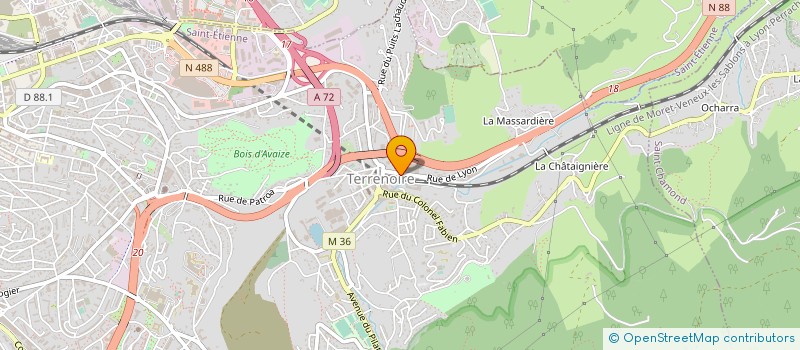 localisation de l'entreprise CLINIQUE AUTO à SAINT-ETIENNE