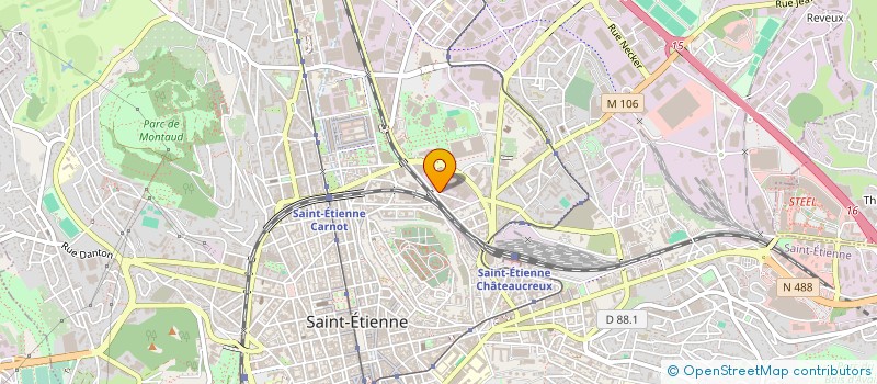 localisation de l'entreprise CLINIQUE AUTOMOBILE JOSEPH RUSSO à SAINT-ETIENNE