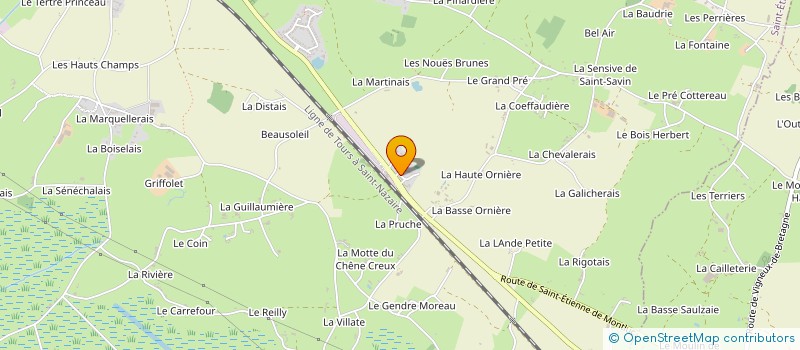 localisation de l'entreprise CLINIQUE AUTOMOBILE NANTAIS  SAINT-ETIENNE-DE-MONTLUC