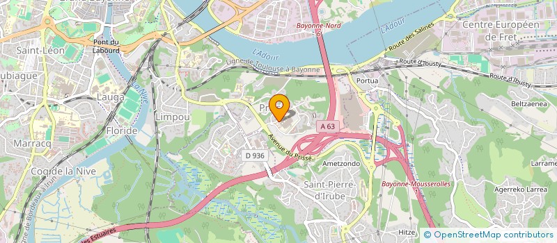 localisation de l'entreprise CLINIQUE BELHARRA à BAYONNE