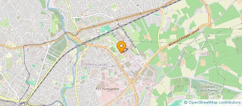 localisation de l'entreprise CLINIQUE BOURGES à CASTELNAU-LE-LEZ