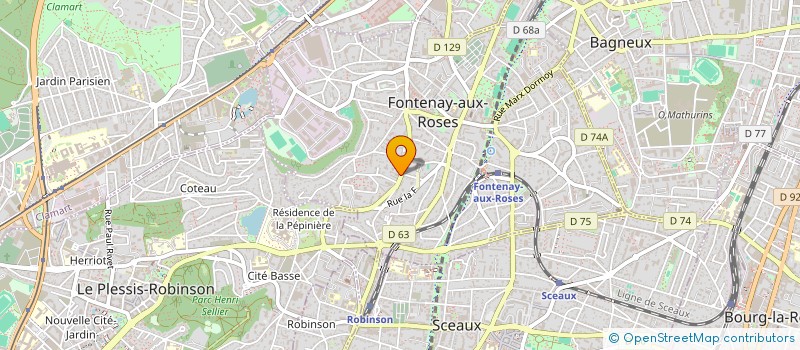 localisation de l'entreprise CLINIQUE CHIRURGICALE à FONTENAY-AUX-ROSES