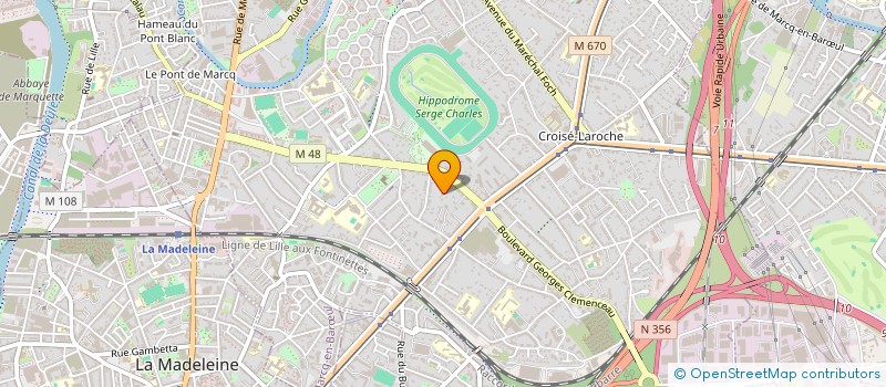 localisation de l'entreprise CLINIQUE CONFIDENCE à MARCQ EN BAROEUL