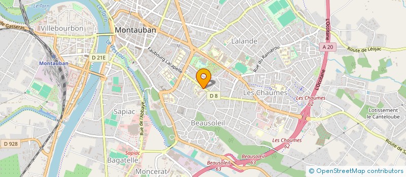 localisation de l'entreprise CLINIQUE CROIX SAINT MICHEL  MONTAUBAN