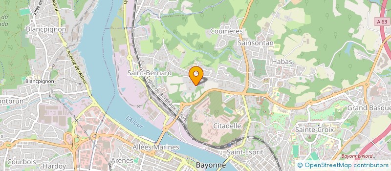 localisation de l'entreprise CLINIQUE D AMADE à BAYONNE