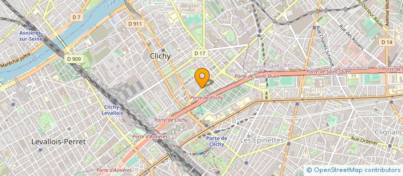 localisation de l'entreprise CLINIQUE D ESTHETIQUE DE CLICHY à CLICHY