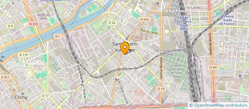 localisation de l'entreprise CLINIQUE D'INFORMATIQUE à SAINT-OUEN-SUR-SEINE