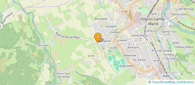 localisation de l'entreprise CLINIQUE D OLORON SAINTE MARIE à OLORON-SAINTE-MARIE