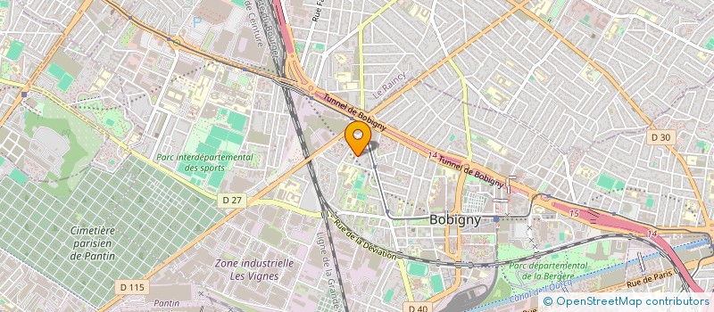 localisation de l'entreprise CLINIQUE DE BOBIGNY à BOBIGNY