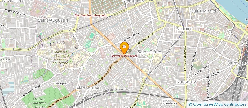 localisation de l'entreprise CLINIQUE DE LA NUTRITION BORDEAUX à BORDEAUX