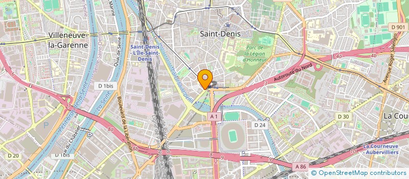 localisation de l'entreprise CLINIQUE DE LA PORTE DE PARIS à SAINT-DENIS