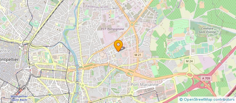 localisation de l'entreprise CLINIQUE DE LA VISION MONTPELLIER à MONTPELLIER