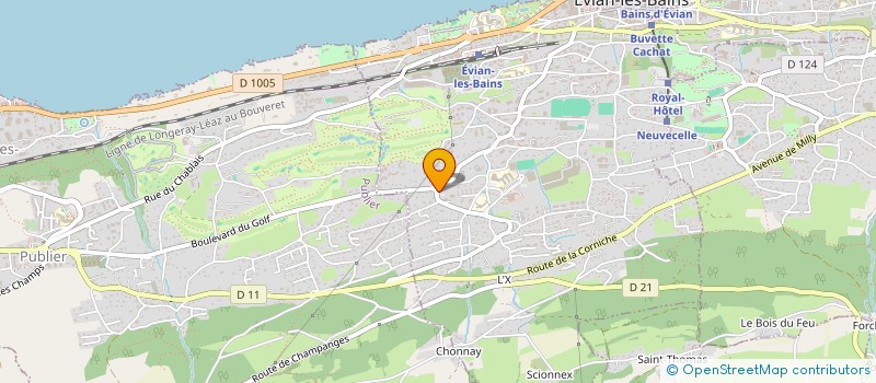 localisation de l'entreprise CLINIQUE DE MES REVES  EVIAN-LES-BAINS