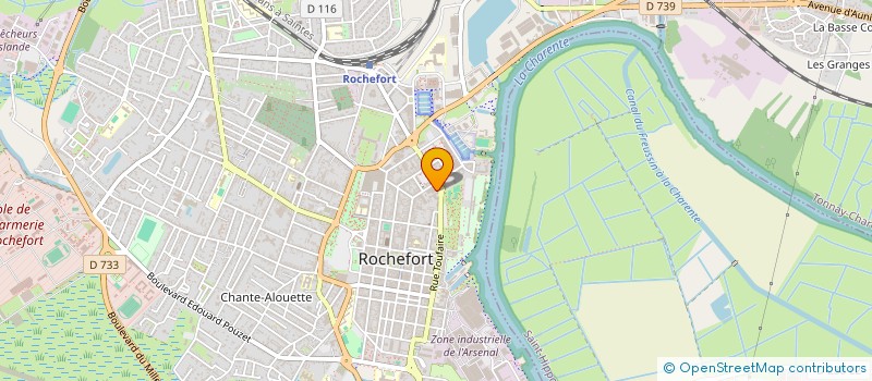 localisation de l'entreprise CLINIQUE DE ROCHEFORT à ROCHEFORT