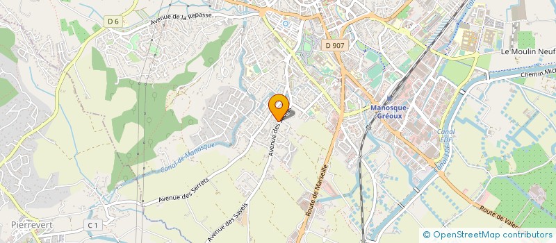 localisation de l'entreprise CLINIQUE DE TOUTES AURES à MANOSQUE