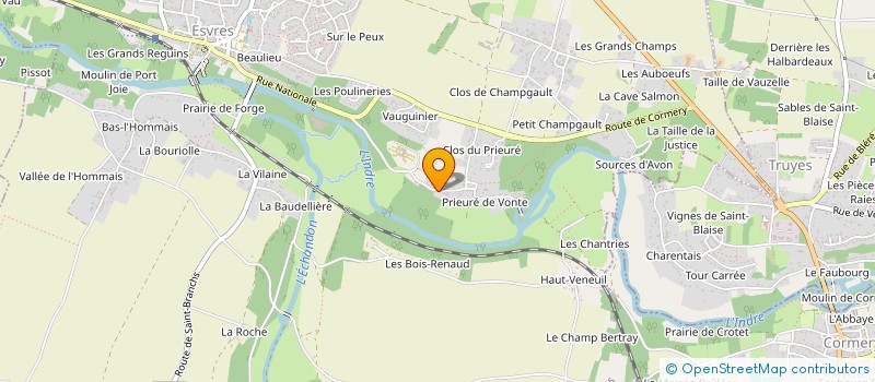 localisation de l'entreprise CLINIQUE DE VONTES  ESVRES