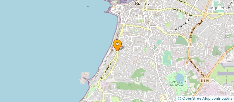 localisation de l'entreprise CLINIQUE DENTAIRE COTE DES BASQUES à BIARRITZ