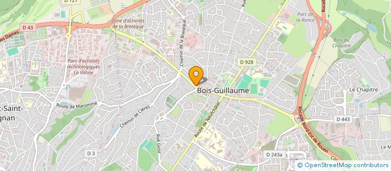 localisation de l'entreprise CLINIQUE DENTAIRE ET IMPLANTAIRE à BOIS-GUILLAUME