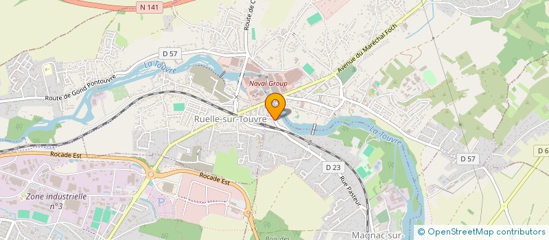 localisation de l'entreprise CLINIQUE DENTAIRE LA MARINE à MAGNAC-SUR-TOUVRE