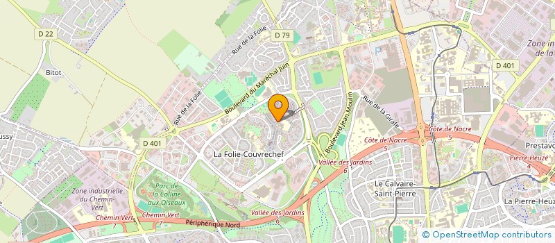 localisation de l'entreprise CLINIQUE DENTAIRE SCOLAIRE à CAEN