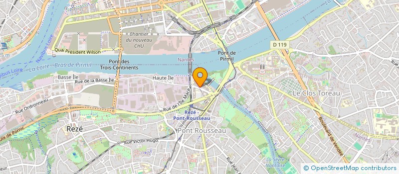 localisation de l'entreprise CLINIQUE DERMATOLOGIQUE DU CONFLUENT à NANTES