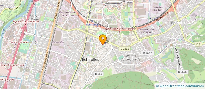localisation de l'entreprise CLINIQUE DES CEDRES  ECHIROLLES