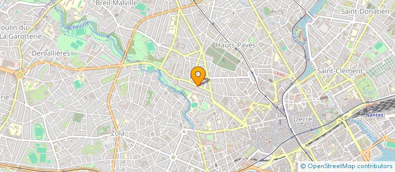 localisation de l'entreprise CLINIQUE DES YEUX à NANTES