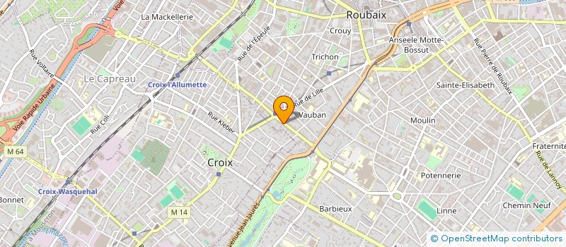 localisation de l'entreprise CLINIQUE DU DOCTEUR OMEZ à ROUBAIX