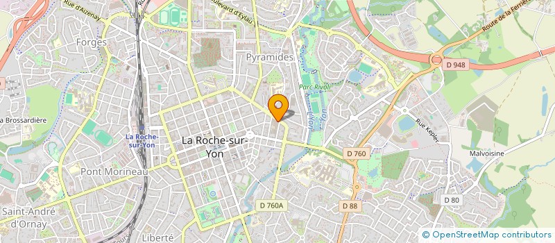 localisation de l'entreprise CLINIQUE DU DROIT DE VENDEE  LA ROCHE-SUR-YON