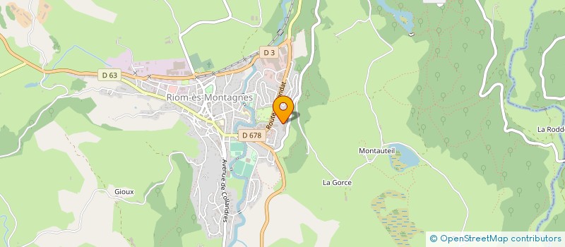 localisation de l'entreprise CLINIQUE DU SOUFFLE LES CLARINES à RIOM-ES-MONTAGNES
