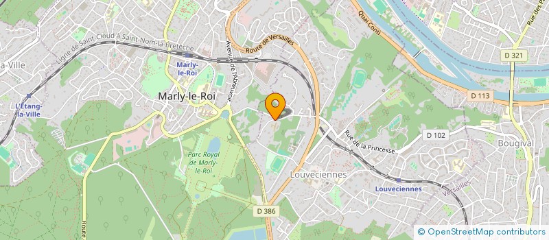 localisation de l'entreprise CLINIQUE DU VAL-DE-SEINE  LOUVECIENNES