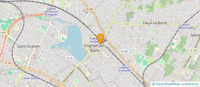 localisation de l'entreprise CLINIQUE ESTHETIQUE D'ENGHIEN  ENGHIEN-LES-BAINS