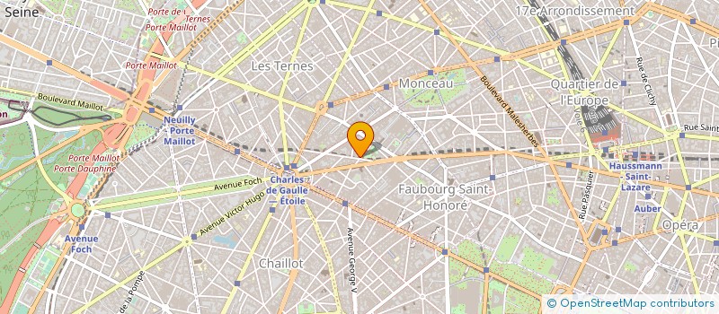 localisation de l'entreprise CLINIQUE ESTHETIQUE PARIS ETOILE à PARIS