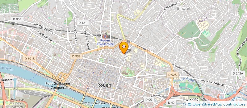 localisation de l'entreprise CLINIQUE ESTHETIQUE ROUEN RIVE DROITE  ROUEN