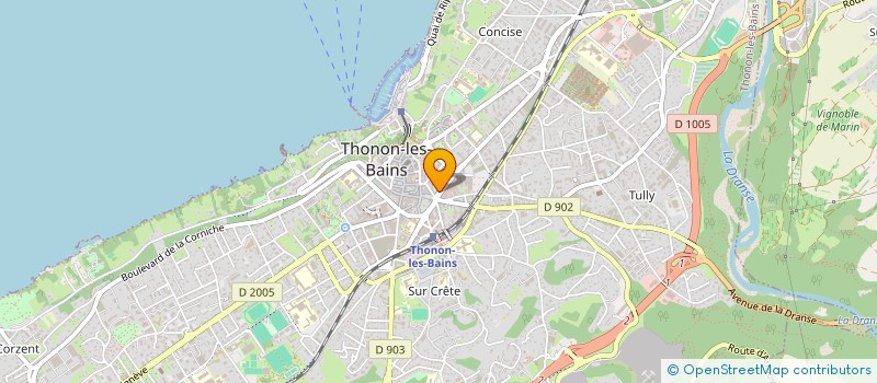 localisation de l'entreprise CLINIQUE G.S.M.M à THONON-LES-BAINS