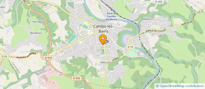 localisation de l'entreprise CLINIQUE GRANCHER CYRANO à CAMBO-LES-BAINS