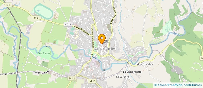 localisation de l'entreprise CLINIQUE INFORMATIQUE à SAINT-GALMIER