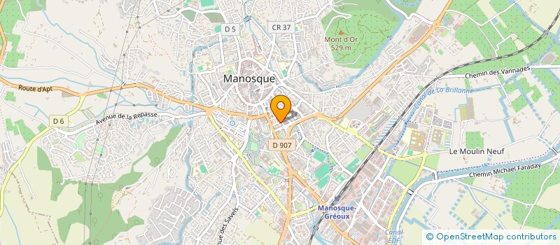 localisation de l'entreprise CLINIQUE JEAN GIONO à MANOSQUE
