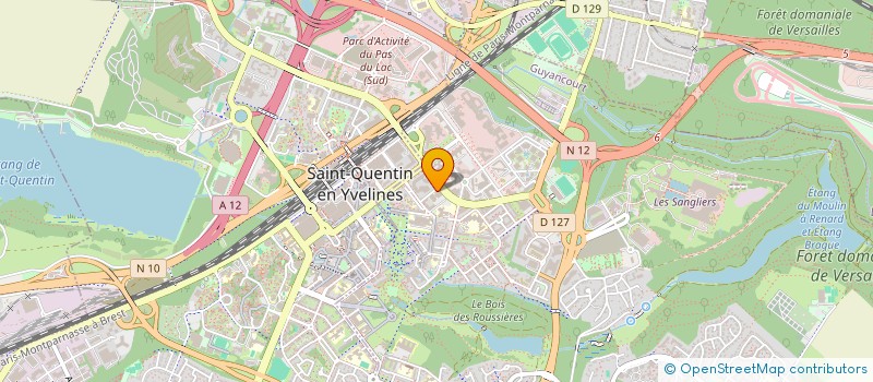 localisation de l'entreprise CLINIQUE JURIDIQUE DE L'UNIVERSITE DE VERSAILLES SAINT-QUENTIN-EN-YVELINES  GUYANCOURT