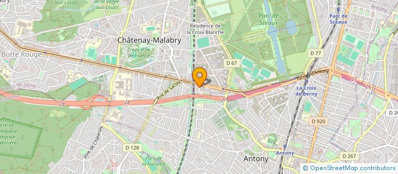 localisation de l'entreprise CLINIQUE L'AMANDIER  CHATENAY-MALABRY